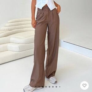 PRINCESS POLLY Archer Pants Brown